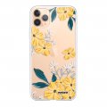 Coque iPhone 11 Pro Max 360 intégrale transparente Fleurs jaunes Tendance Evetane.