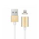 Câble USB magnétique blanc et or  pour iPhone5/5S/5C/SE/6/6S/6+/6S+ et iPad 4/Mini