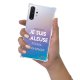 Coque Samsung Galaxy Note 10 Plus anti-choc souple angles renforcés transparente Raleuse mais heureuse blanc Evetane.