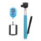 Perche Telescopique Selfie Rod Bleue avec telecommande Bluetooth