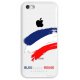 Coque rigide transparent France pour iPhone 5C