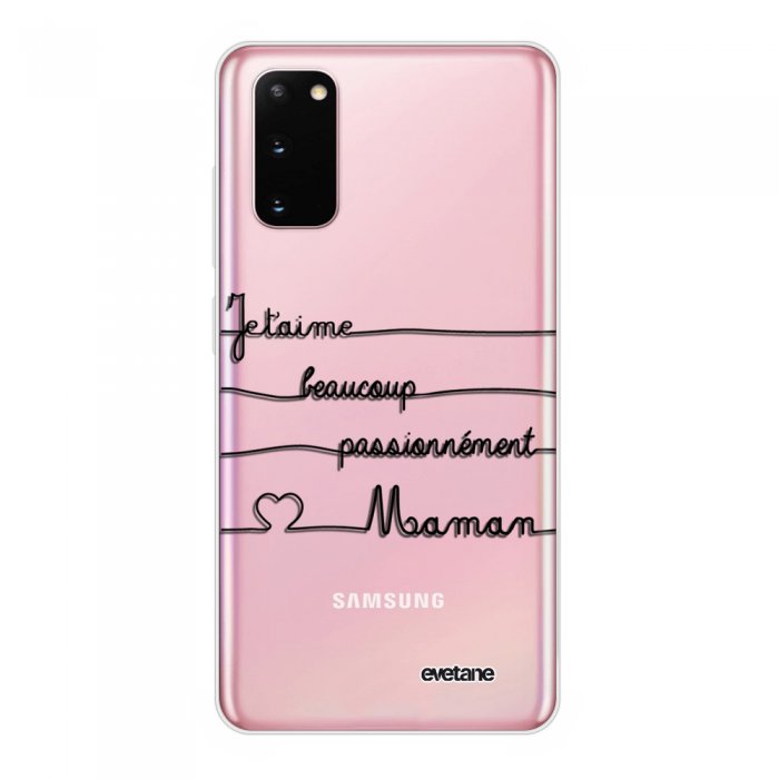 برايورين للشعر النهدي Coque Samsung Galaxy S20 360 intégrale transparente Maman un peu beaucoup Tendance Evetane. - Coquediscount