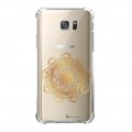 Coque Samsung Galaxy S7 anti-choc souple angles renforcés transparente Mandala Or La Coque Francaise.