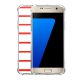 Coque Samsung Galaxy S7 anti-choc souple angles renforcés transparente Marinière Rouge La Coque Francaise.