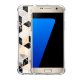 Coque Samsung Galaxy S7 anti-choc souple angles renforcés transparente Carrés marbre La Coque Francaise.