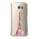 Coque Samsung Galaxy S7 anti-choc souple angles renforcés transparente Tour Eiffel Marbre Rose La Coque Francaise.