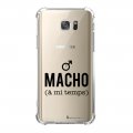 Coque Samsung Galaxy S7 anti-choc souple angles renforcés transparente Macho a mi temps La Coque Francaise.