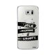 Coque rigide transparent Jolie, Mignonne  pour Samsung Galaxy S6 Edge