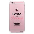 Coque iPhone 6 Plus / 6S Plus rigide transparente Peste mais Princesse Dessin Evetane
