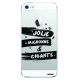 Coque transparente Jolie, Mignone & Chiante pour iPhone 5/5S/SE