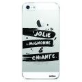 Coque iPhone 5/5S/SE rigide transparente Jolie Mignonne et chiante Dessin Evetane