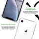 Coque compatible iPhone Xr anti-choc silicone transparente avec cordon Noir