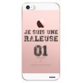 Coque iPhone 5/5S/SE rigide transparente Râleuse Dessin Evetane