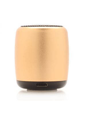 Extra mini enceinte portative Bluetooth - Effet métal brossé or