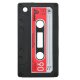 Coque silicone vintage cassette noire pour iPhone 3G