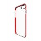 Qdos coque shox transparente et rouge apple iphone 7