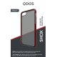 Qdos coque shox gris translucide et rouge apple iphone 7