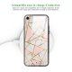Coque iPhone 7/8/ iPhone SE 2020/ 2022 Coque Soft Touch Glossy Marbre Rose Design La Coque Francaise
