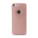 Coque silicone souple Paillettes Rose pour iPhone 5/5S/SE