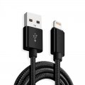 Câble USB Lightning nylon black 2m 