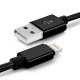 Câble USB Lightning nylon black 2m pour iPhone 5/5C/5S/SE/6/6S/6+/6S+/7/7+ & iPad 4/Mini/Air