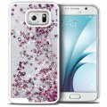 Coque transparente Paillettes Liquides Argent pour Samsung Galaxy S7