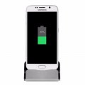 Dock de chargement et de synchronisation Micro USB Silver pour Samsung & Wiko