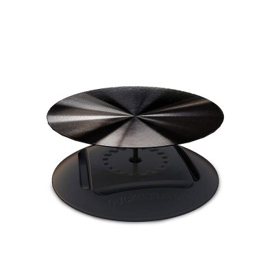 Ring Poignée et support universel de téléphone Vinyle en métal noir