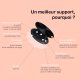 Ring Poignée et support universel de téléphone Vinyle en métal noir