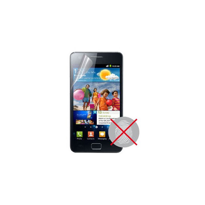 Film protège écran anti traces de doigts pour Samsung Galaxy SII