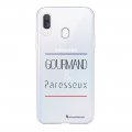 Coque Samsung Galaxy A20e 360 intégrale transparente Gourmand et paresseux Tendance La Coque Francaise.