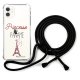 Coque cordon iPhone 11 noir Dessin Princesse de Paname La Coque Francaise