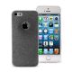 Coque silicone souple Paillettes noir pour iPhone 5/5S/SE