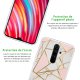 Coque Xiaomi Redmi Note 8 Pro silicone transparente Marbre Rose ultra resistant Protection housse Motif Ecriture Tendance La Coque Francaise