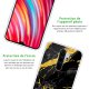 Coque Xiaomi Redmi Note 8 Pro silicone transparente Marbre noir ultra resistant Protection housse Motif Ecriture Tendance La Coque Francaise
