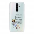 Coque Xiaomi Redmi Note 8 Pro silicone transparente Week-end en Terrasse ultra resistant Protection housse Motif Ecriture Tendance La Coque Francaise