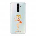 Coque Xiaomi Redmi Note 8 Pro silicone transparente Squat Girl ultra resistant Protection housse Motif Ecriture Tendance La Coque Francaise
