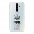 Coque Xiaomi Redmi Note 8 Pro silicone transparente Papa pool coule ultra resistant Protection housse Motif Ecriture Tendance La Coque Francaise