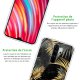 Coque Xiaomi Redmi Note 8 Pro silicone transparente Feuilles de Palmier Noir ultra resistant Protection housse Motif Ecriture Tendance La Coque Francaise
