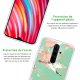Coque Xiaomi Redmi Note 8 Pro silicone transparente Grues fleuries ultra resistant Protection housse Motif Ecriture Tendance La Coque Francaise