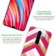 Coque Xiaomi Redmi Note 8 Pro silicone transparente Trio marbre fuschia ultra resistant Protection housse Motif Ecriture Tendance La Coque Francaise