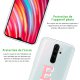 Coque Xiaomi Redmi Note 8 Pro silicone transparente Initiale E ultra resistant Protection housse Motif Ecriture Tendance La Coque Francaise
