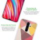 Coque Xiaomi Redmi Note 8 Pro silicone transparente Triangles roses ultra resistant Protection housse Motif Ecriture Tendance La Coque Francaise