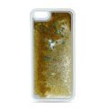 Coque transparente paillettes or pour iPhone 5/5S/SE