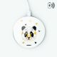 Chargeur Induction blanc Panda Géométrique Ecriture Tendance et Design Evetane