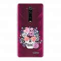 Coque Xiaomi Mi 9T 360 intégrale transparente Crâne floral Tendance Evetane.