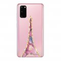 Coque Samsung Galaxy S20 360 intégrale transparente Tour Eiffel Marbre Rose Tendance La Coque Francaise.