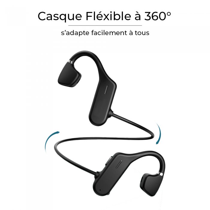 Casque Hifi stéréo 5 en 1, sans fil, avec Radio FM,Microphone HD avec  emetteur et support Noir – Evetane