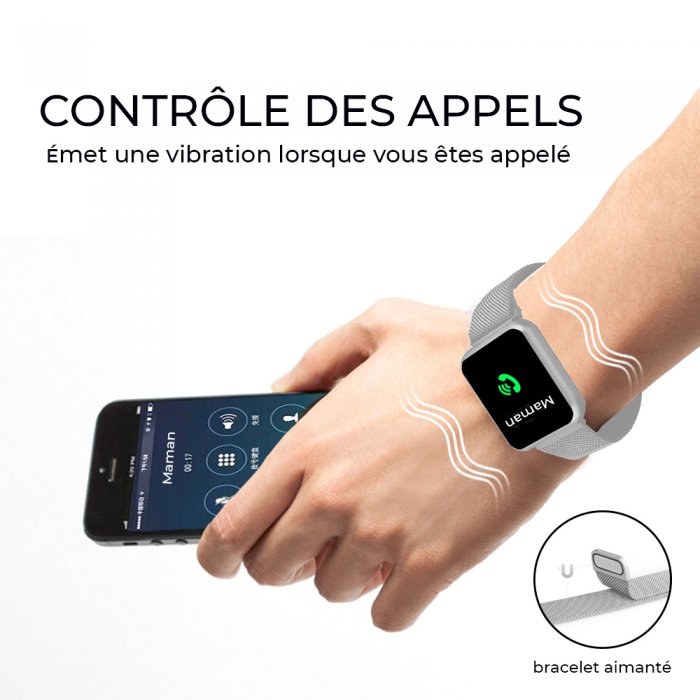 JJ. Accessory Montre de Fitness étanche IP68 avec Moniteur de fréquence  Cardiaque : : Mode