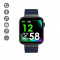 Montre connectée IP67 avec moniteur de fréquence cardiaque,multisport,contrôle de la musique Bleu